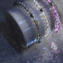 Supernova arc-en-ciel | Or | Bracelet de perles en macramé de verre Galaxy